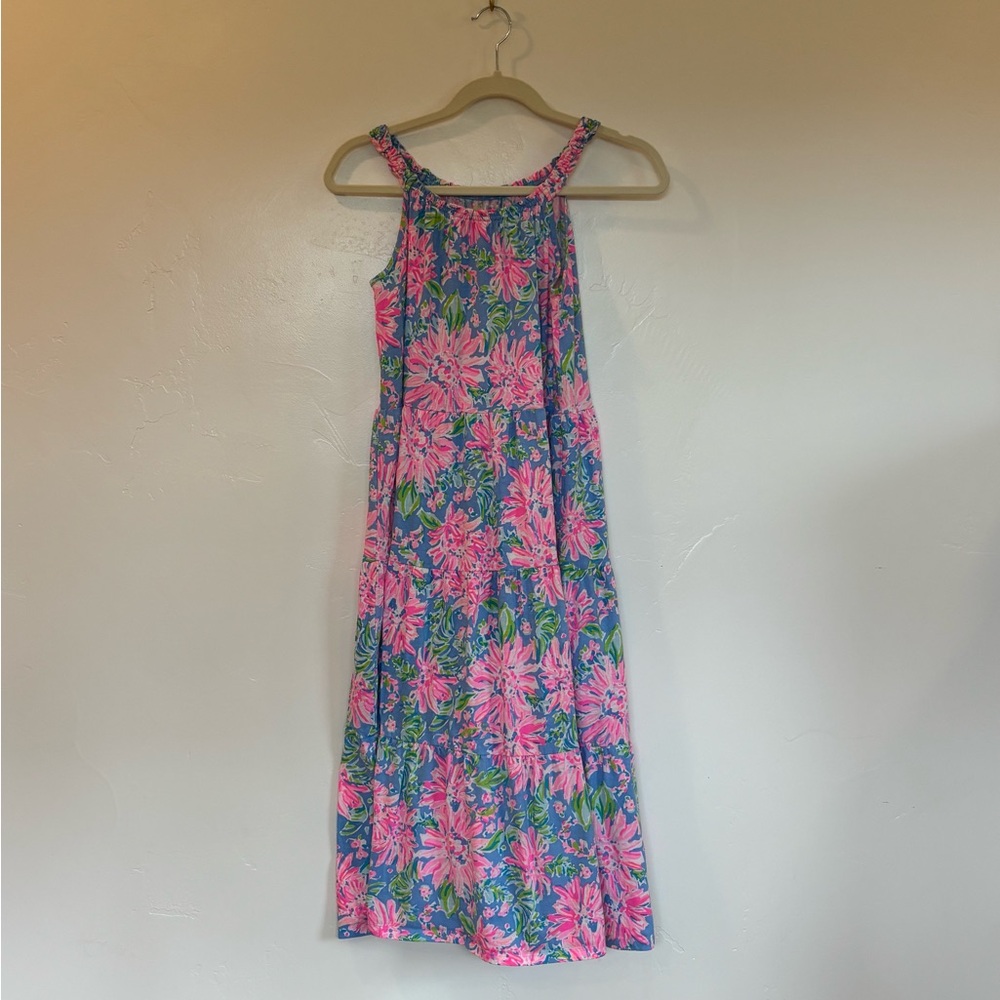Lilly Pulitzer Vibrant Floral Maxi Dress